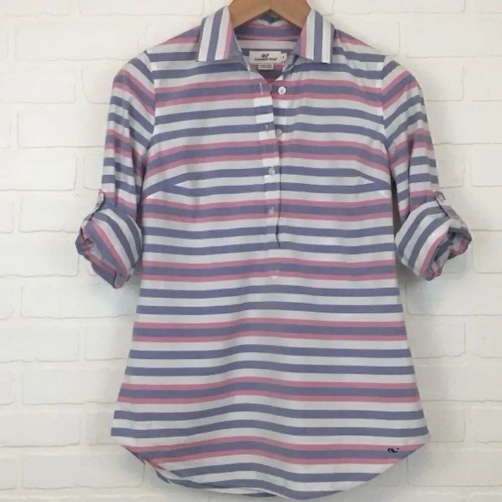 Vineyard Vines Striped Long Sleeve Tunic Sz 00